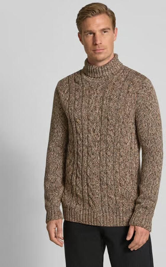 RAGMAN Regular fit coltrui met geribde boorden - Foto 2