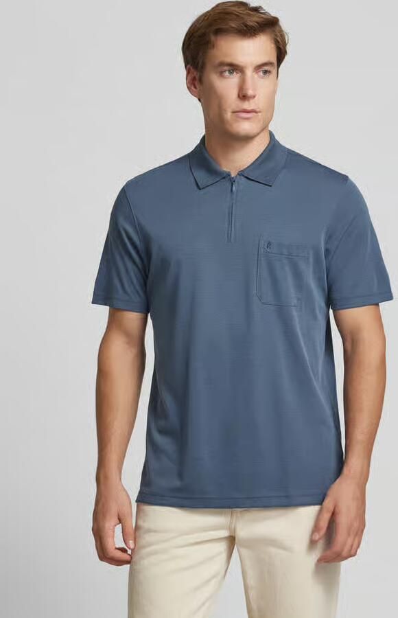 RAGMAN Regular fit poloshirt met borstzak - Foto 2