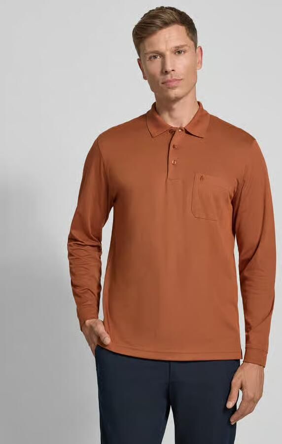 RAGMAN Regular fit poloshirt met borstzak - Foto 2