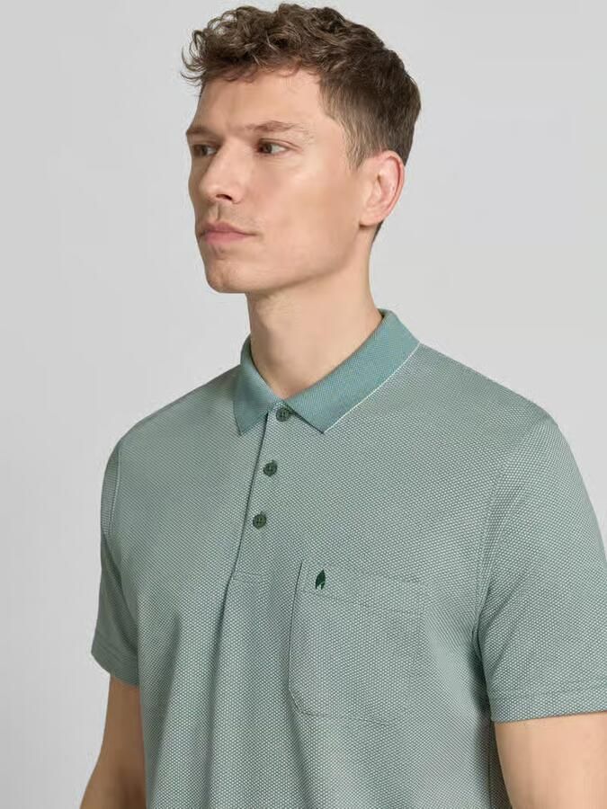 RAGMAN regular fit poloshirt met knoopsluiting en borstzak