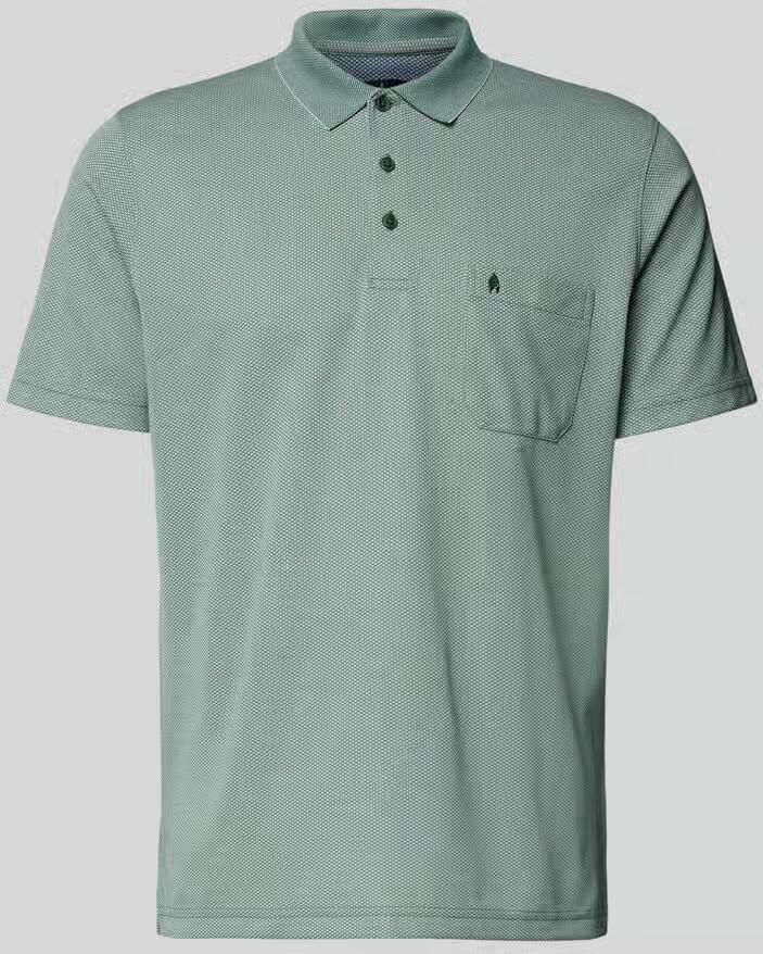 RAGMAN regular fit poloshirt met knoopsluiting en borstzak - Foto 2