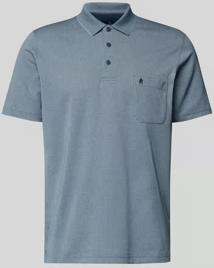 RAGMAN regular fit poloshirt met knoopsluiting en borstzak - Foto 2
