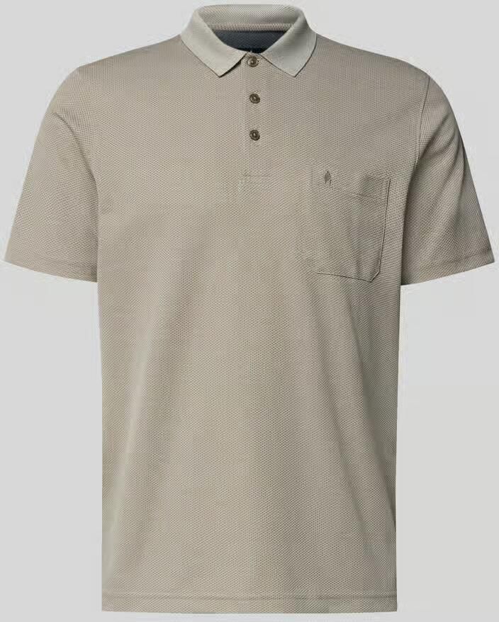 RAGMAN regular fit poloshirt met knoopsluiting en borstzak - Foto 2