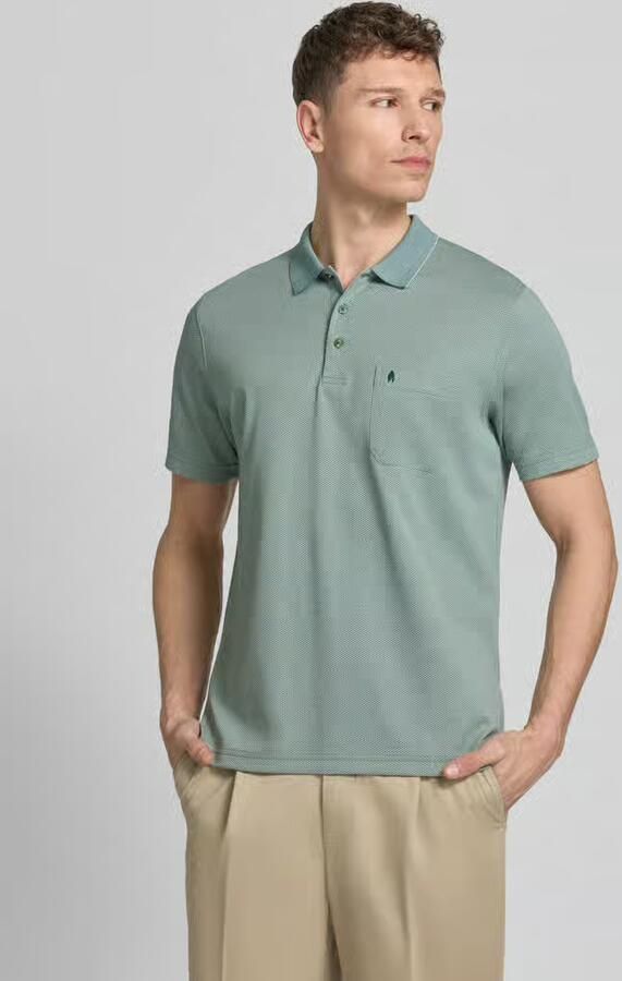 RAGMAN regular fit poloshirt met knoopsluiting en borstzak - Foto 3