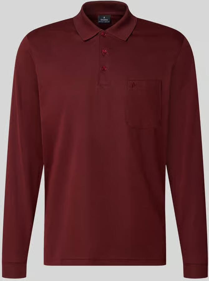 RAGMAN Regular fit poloshirt van katoenmix