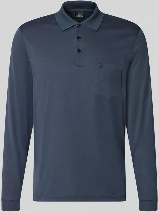 RAGMAN Regular fit poloshirt van katoenmix