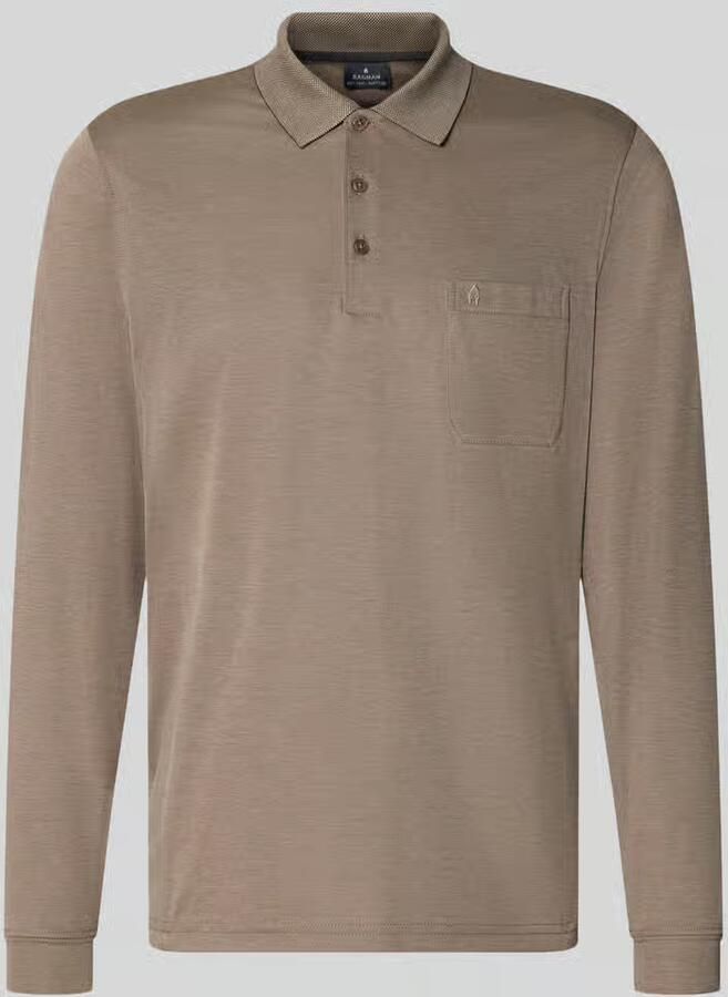 RAGMAN Regular fit poloshirt van katoenmix