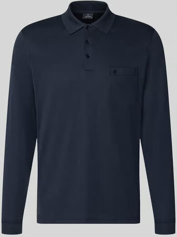 RAGMAN Regular fit poloshirt van katoenmix