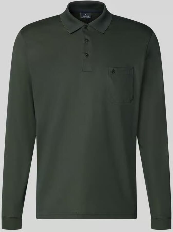 RAGMAN Regular fit poloshirt van katoenmix