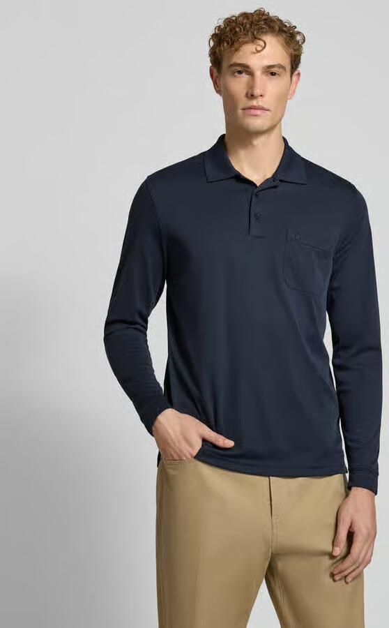 RAGMAN Regular fit poloshirt van katoenmix - Foto 3