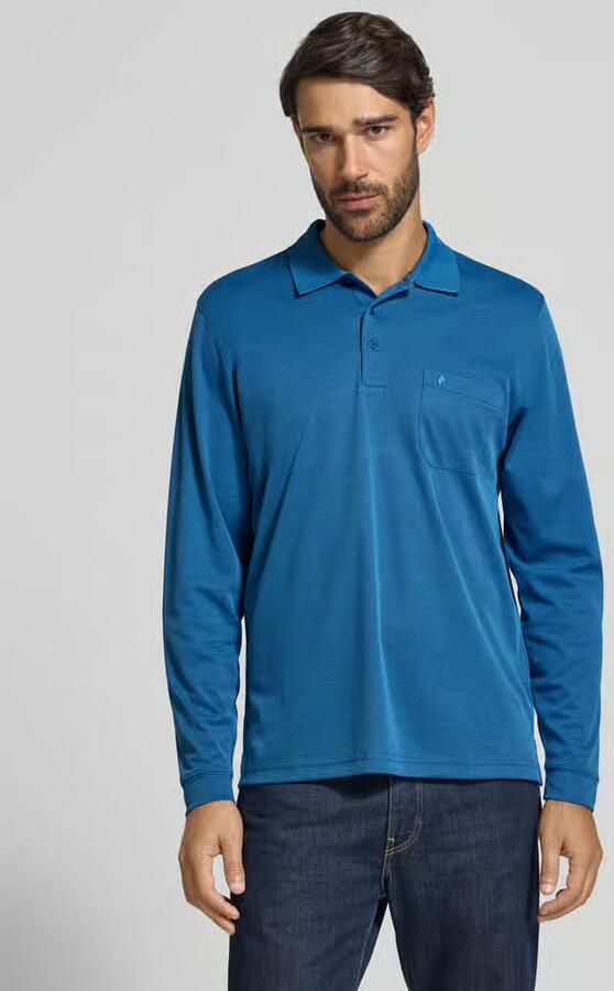 RAGMAN Regular fit poloshirt van katoenmix - Foto 3