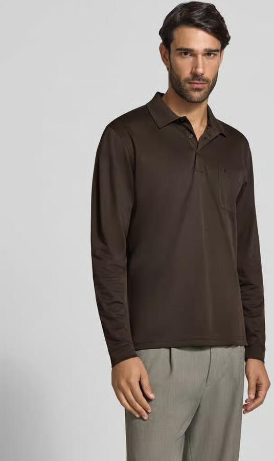 RAGMAN Regular fit poloshirt van katoenmix - Foto 3