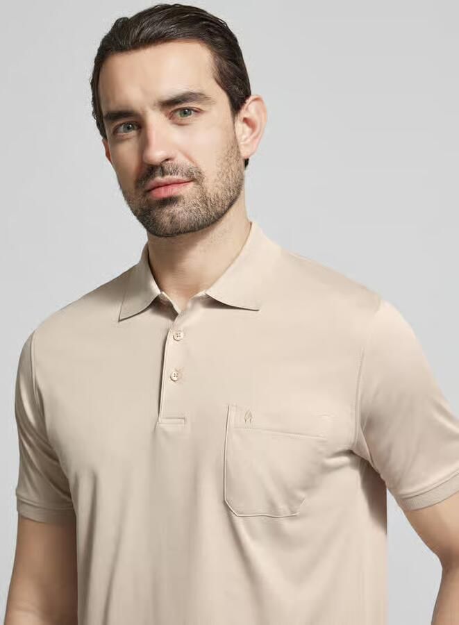 RAGMAN Relaxed fit Poloshirt van Katoenmix