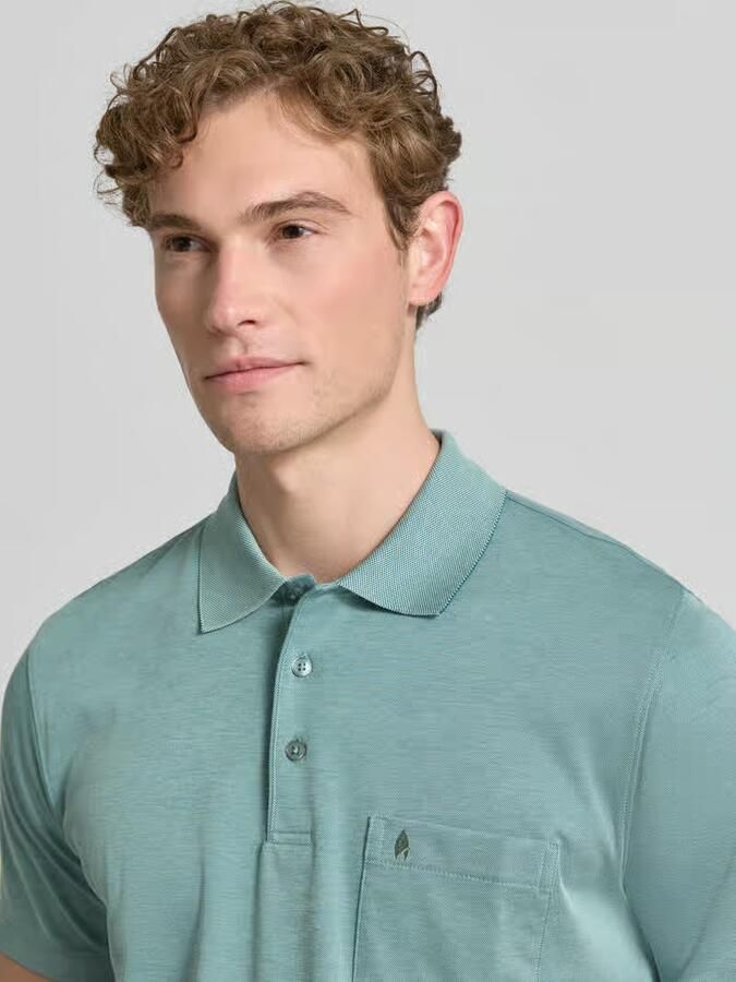 RAGMAN Relaxed fit Poloshirt van Katoenmix