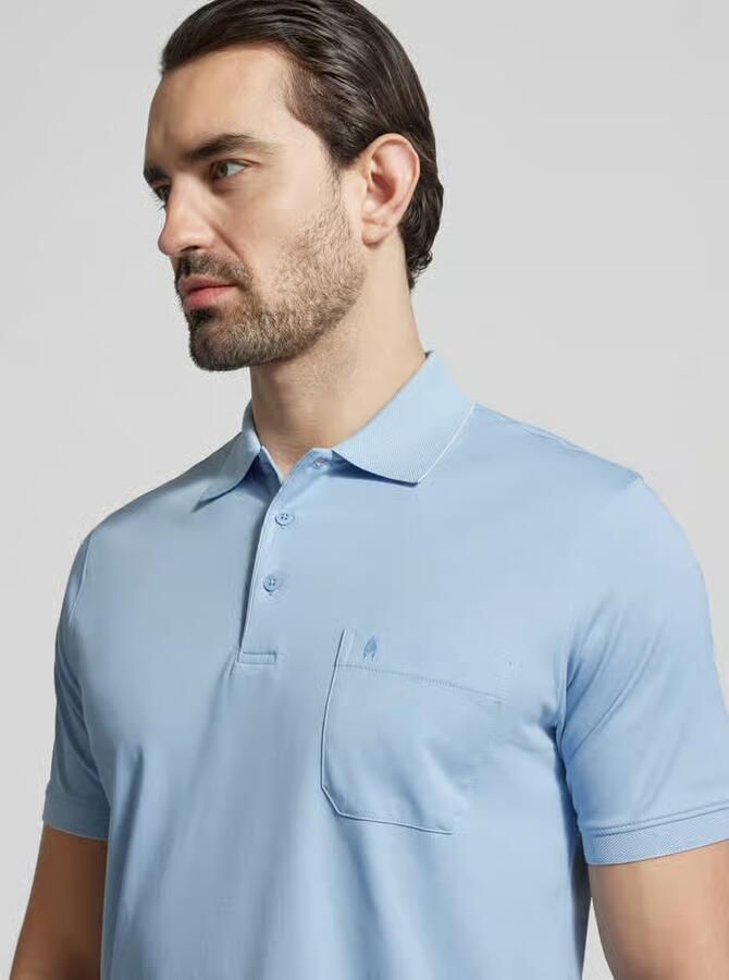 RAGMAN Relaxed fit Poloshirt van Katoenmix