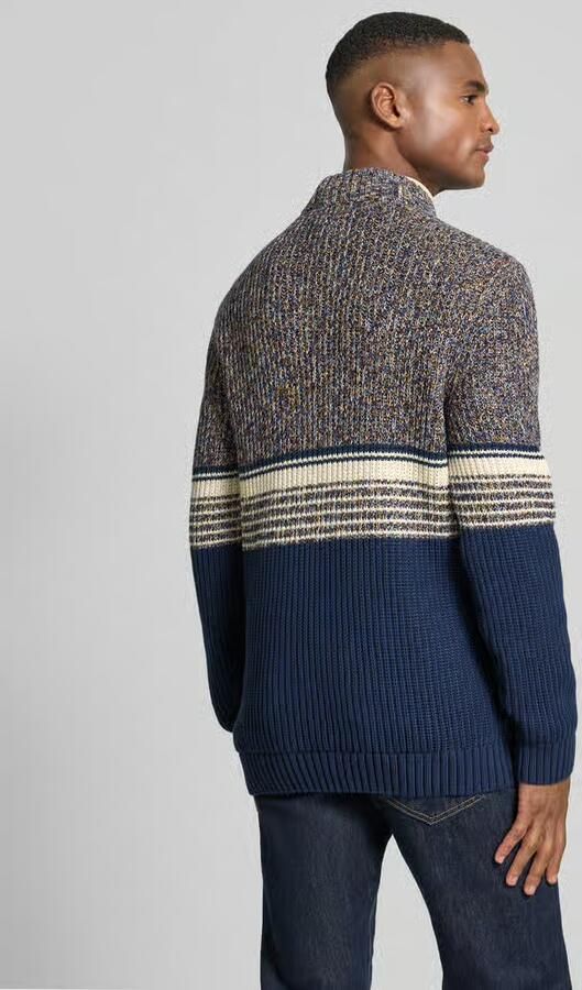 RAGMAN Slim fit schipperstrui in gebreide look model 'Mouline'