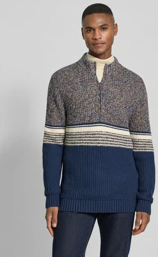 RAGMAN Slim fit schipperstrui in gebreide look model 'Mouline' - Foto 2