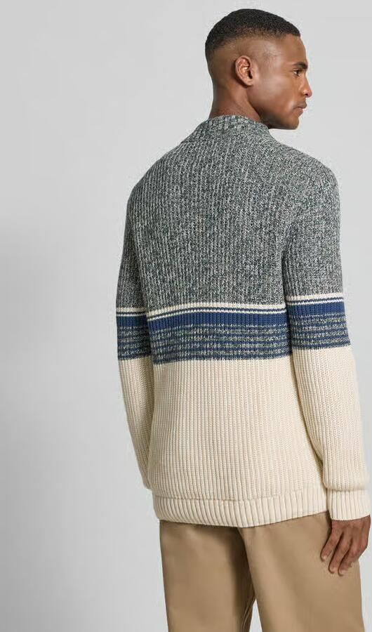RAGMAN Slim fit schipperstrui in gebreide look model 'Mouline'