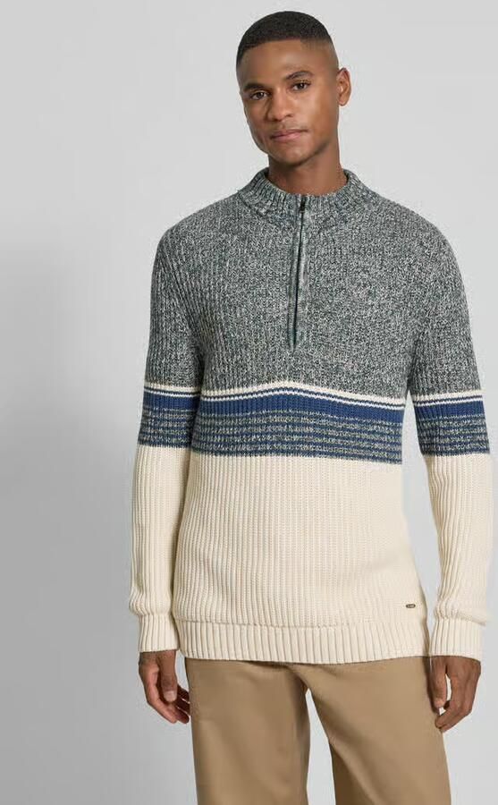 RAGMAN Slim fit schipperstrui in gebreide look model 'Mouline' - Foto 2