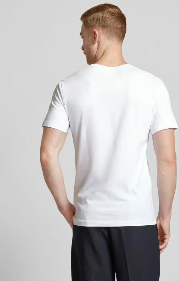 RAGMAN T-shirt in een set van 2 stuks met geribde V-hals