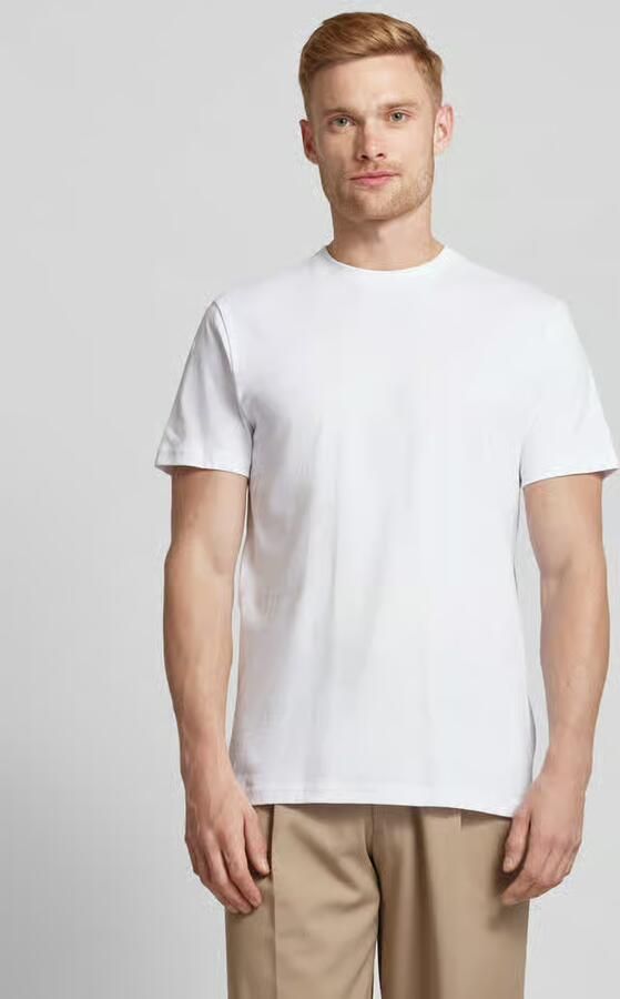 RAGMAN T-shirt met geribde ronde hals in set van 2 - Foto 2