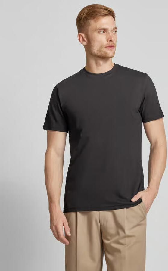 RAGMAN T-shirt met geribde ronde hals in set van 2 - Foto 2