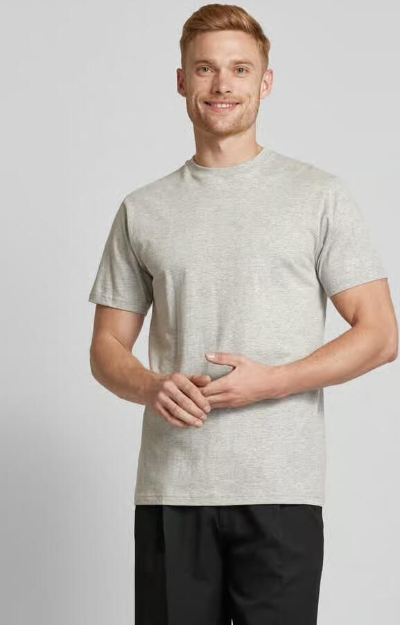 RAGMAN T-shirt met geribde ronde hals in set van 2 - Foto 2