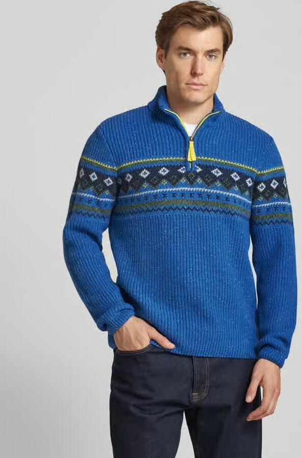 RAGMAN Wollen pullover met ribboorden - Foto 2