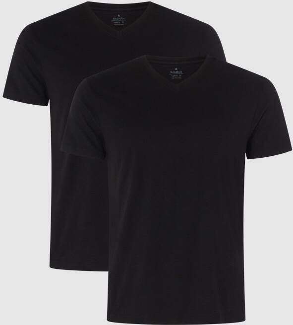 RAGMAN Regular fit T-shirt van pima-katoen in een set van 2 stuks