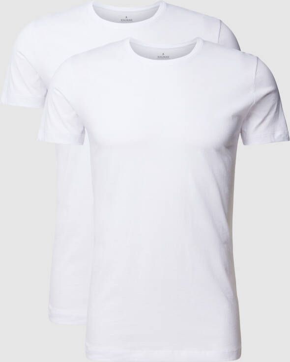RAGMAN T-shirt met ronde hals in een set van 2 stuks