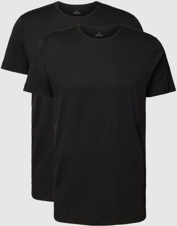 RAGMAN T-shirt met ronde hals in een set van 2 stuks