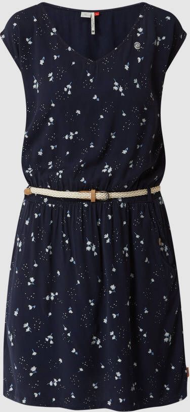 Ragwear Gedessineerde jurk Carolina in all-over-bloemenprint: madeliefje (2-delig Met een afneembare riem)