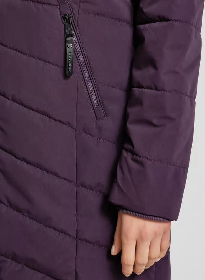 Ragwear Gewatteerde lange jas met tweewegsritssluiting model 'Dizzie'