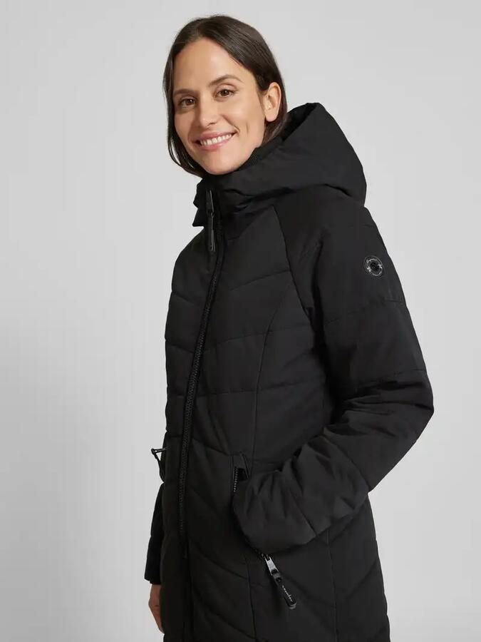 Ragwear Gewatteerde lange jas met tweewegsritssluiting model 'Dizzie'