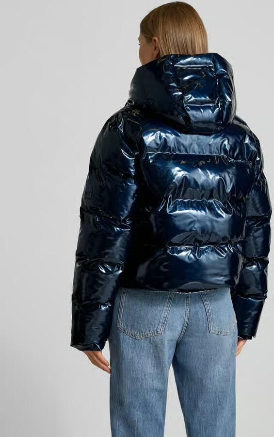 Rains Gewatteerd jack met capuchon en tweewegsritssluiting model 'Alta'