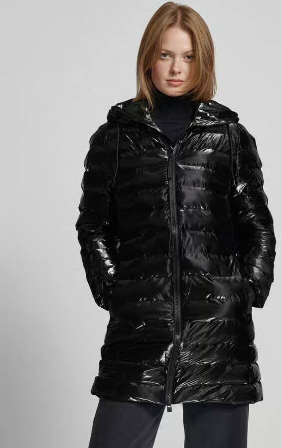 Rains Gewatteerde lange jas met capuchon model 'Lohja' - Foto 2