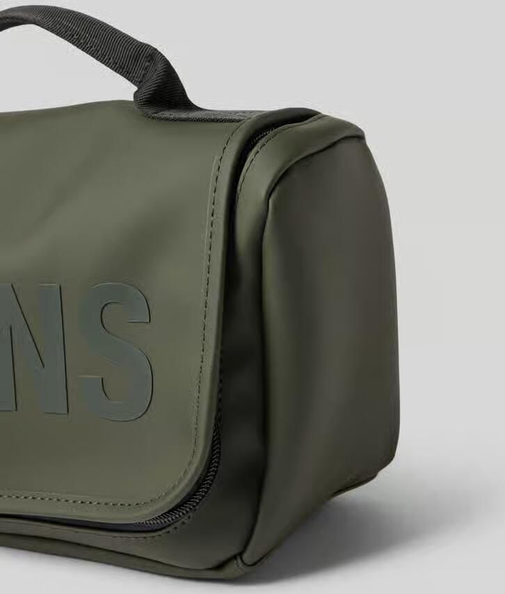Rains Kulturtasche met labelprint model 'Texel Wash'