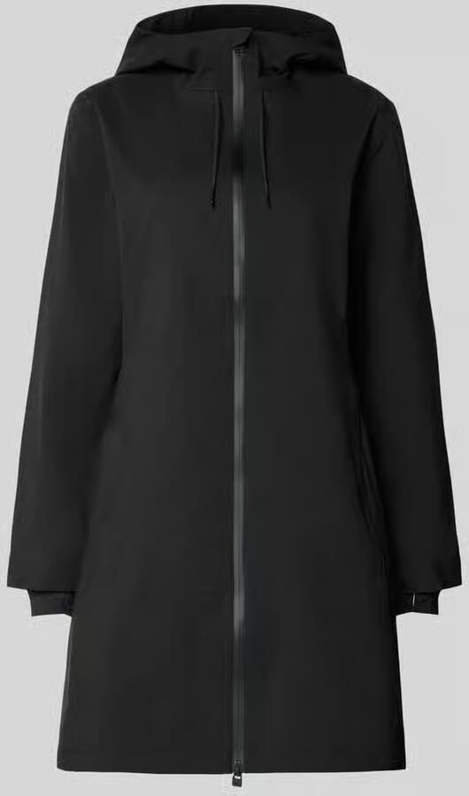 Rains Regular fit lange jas met duimlussen model 'Suva'