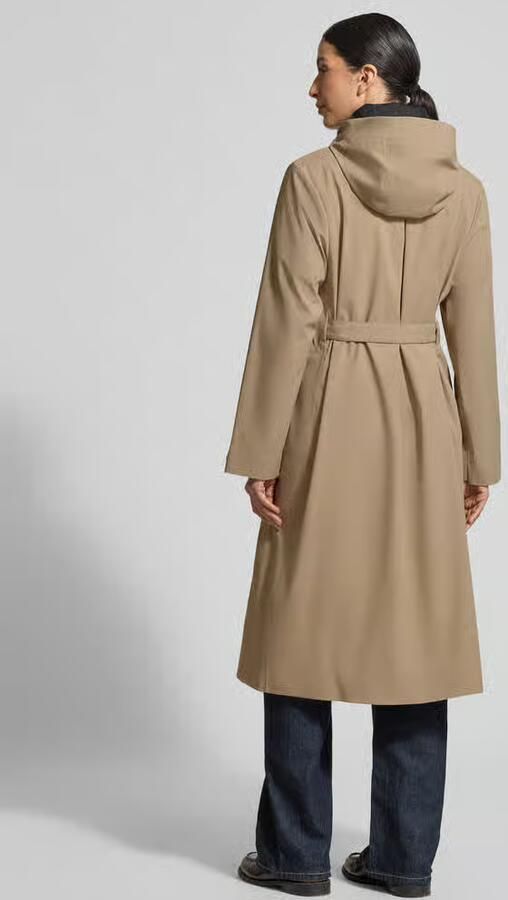 Rains Regular fit lange jas met opstaande kraag model 'Suva' - Foto 3