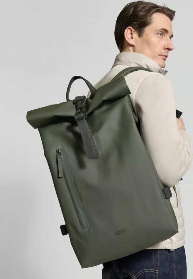 Rains Rolltop Rugzakfunctie met Ritszak - Foto 2
