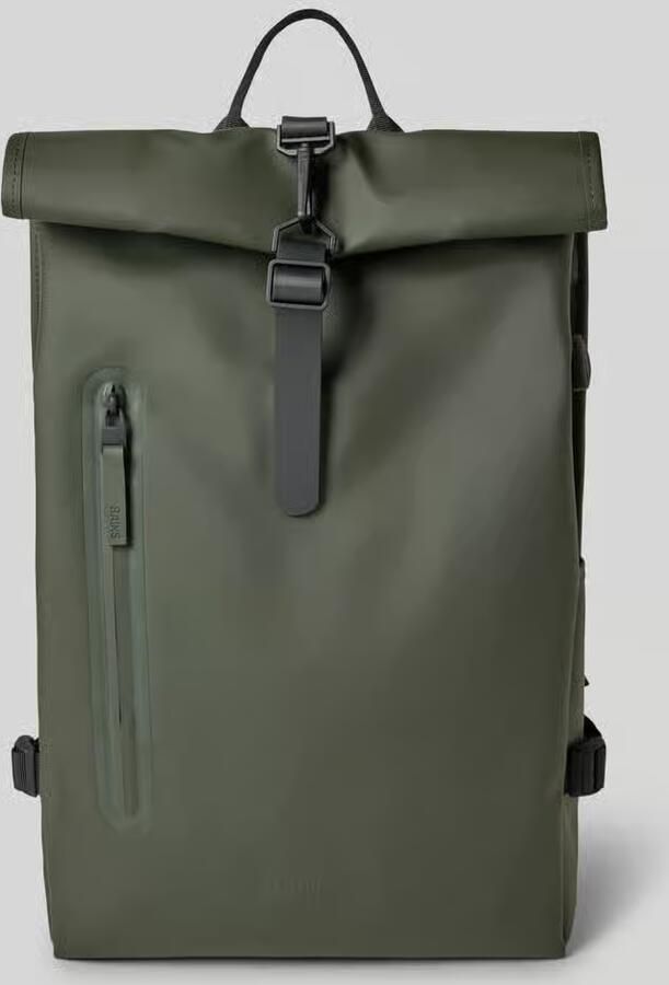 Rains Rugzak met rolltop en ritsvak