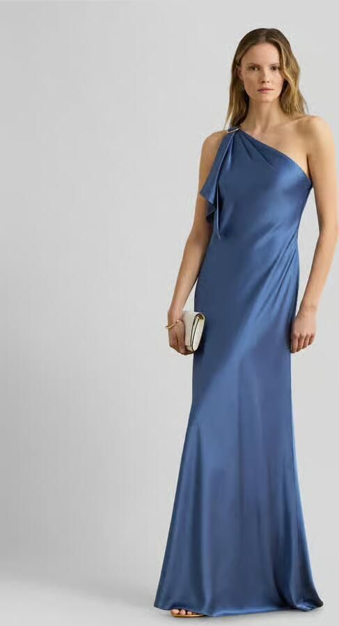 Lauren Ralph Lauren A-lijn avondjurk met ruche-afwerking - Foto 3