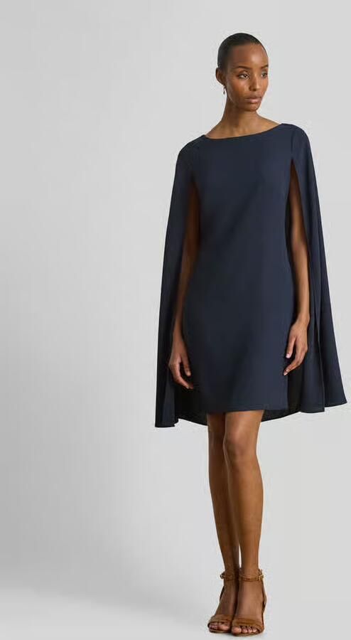 Lauren Ralph Lauren A-lijn cocktailjurk met cape - Foto 2