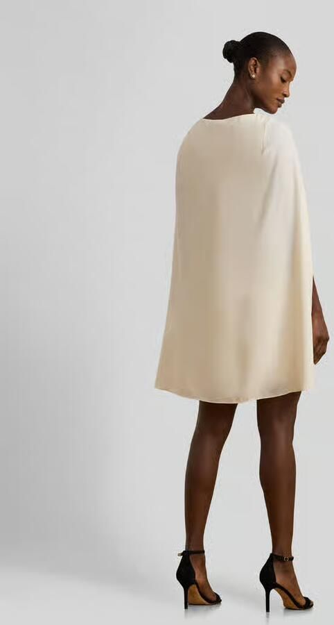 Lauren Ralph Lauren A-lijn cocktailjurk met cape - Foto 3