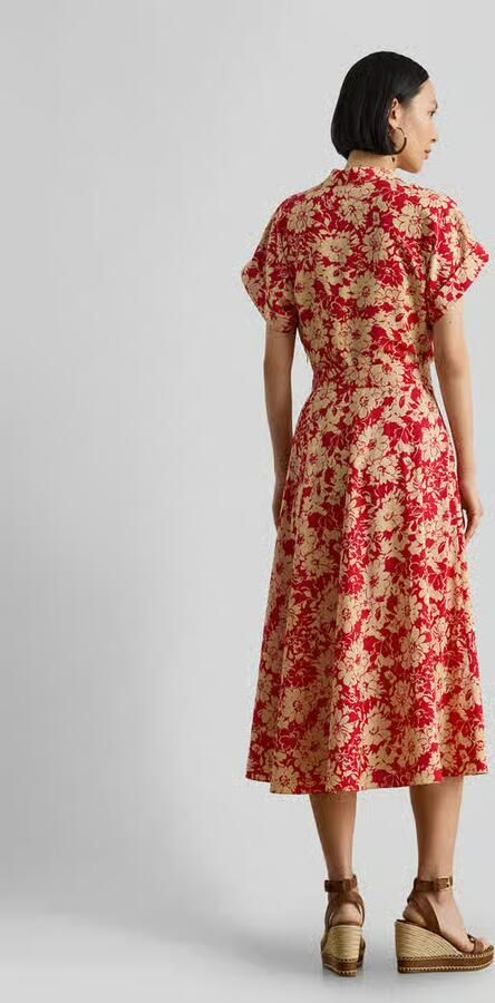 Lauren Ralph Lauren A-lijn vrijetijdsjurk met afneembare materiaalgelijke riem. - Foto 3