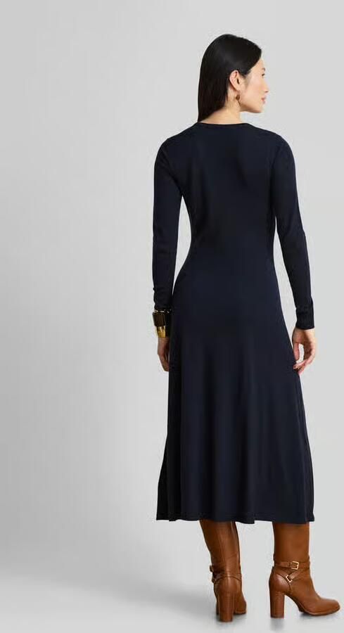 Lauren Ralph Lauren A-lijn vrijetijdsjurk van pure wol model 'VORLEY' - Foto 3