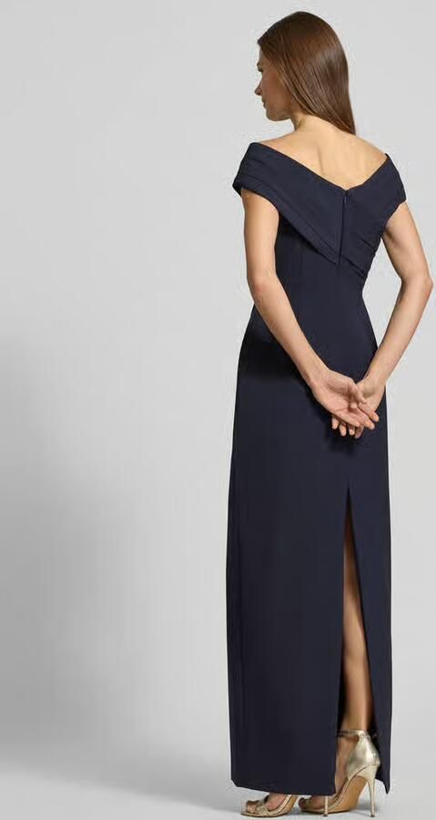 Lauren Ralph Lauren Off shoulder-avondjurk met deelnaad model 'IRENE' - Foto 7