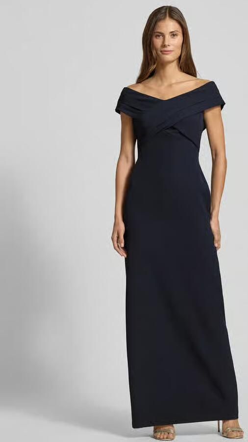 Lauren Ralph Lauren Off shoulder-avondjurk met deelnaad model 'IRENE' - Foto 5