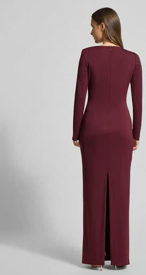 Lauren Ralph Lauren Avondjurk met Cut-out en knoopdetail Model 'BURLINCE'