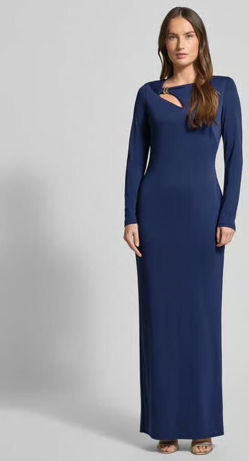 Lauren Ralph Lauren Avondjurk met Cut-out en knoopdetail Model 'BURLINCE' - Foto 2